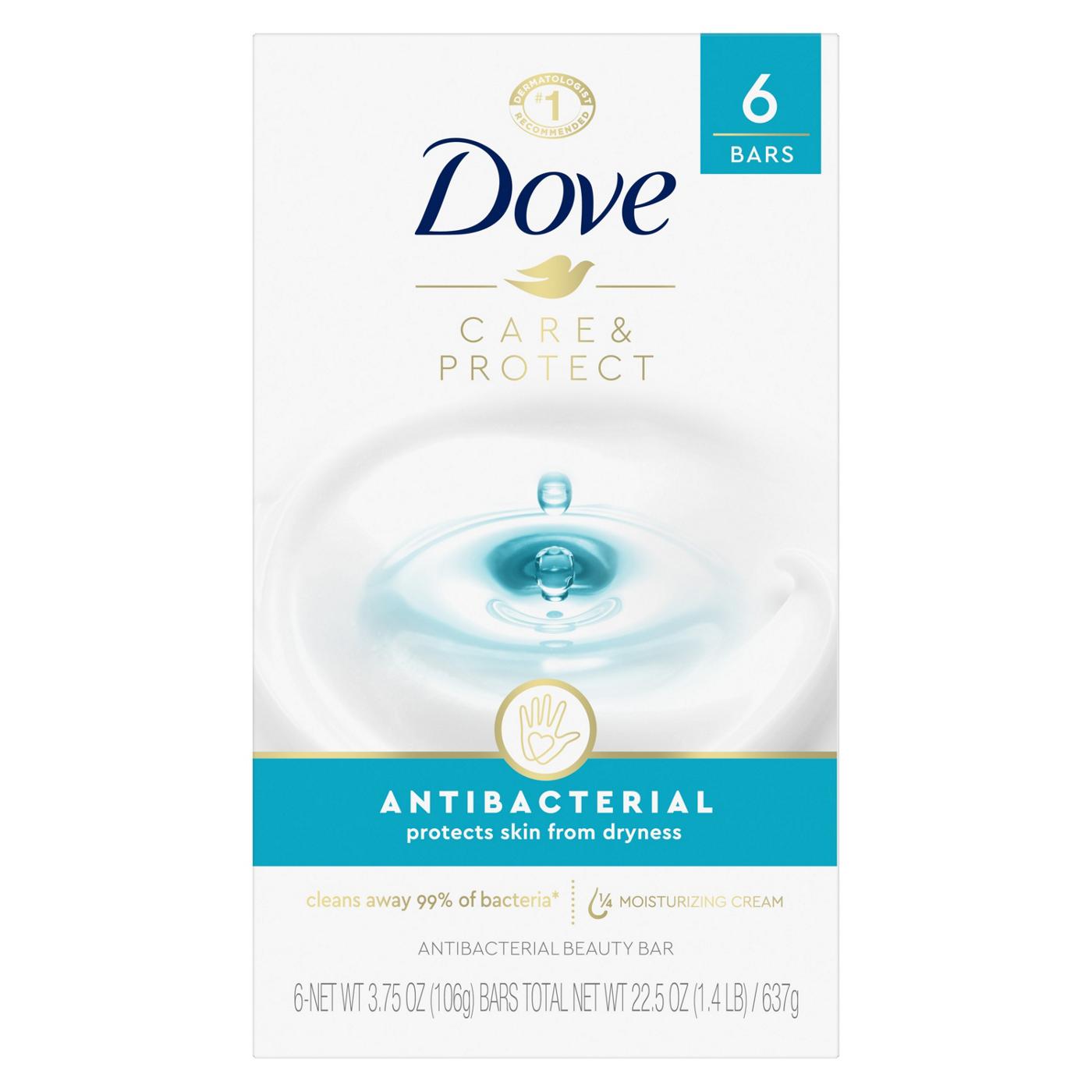 Dove Beauty Bar Antibacterial; image 1 of 3