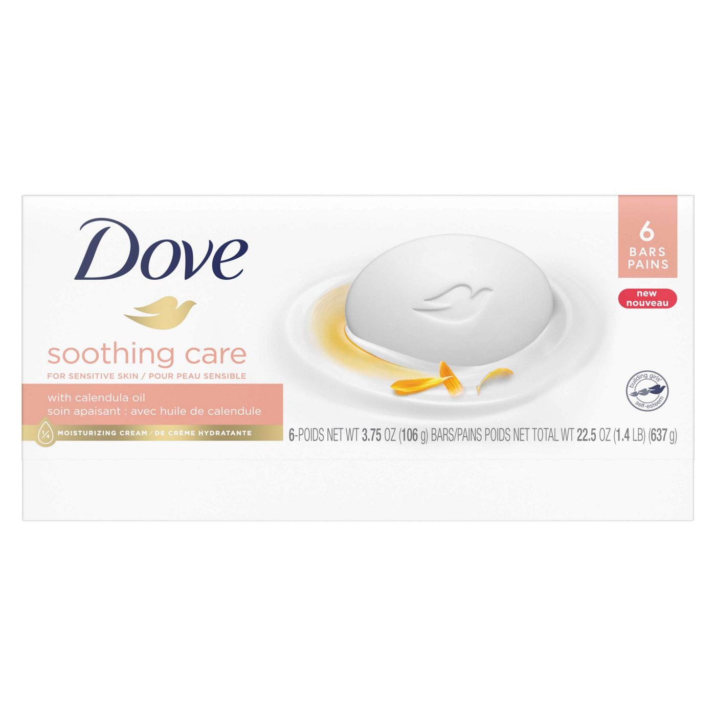Dove Soothing Care with Calendula Oil Moisturizing Beauty Bars; image 2 of 3