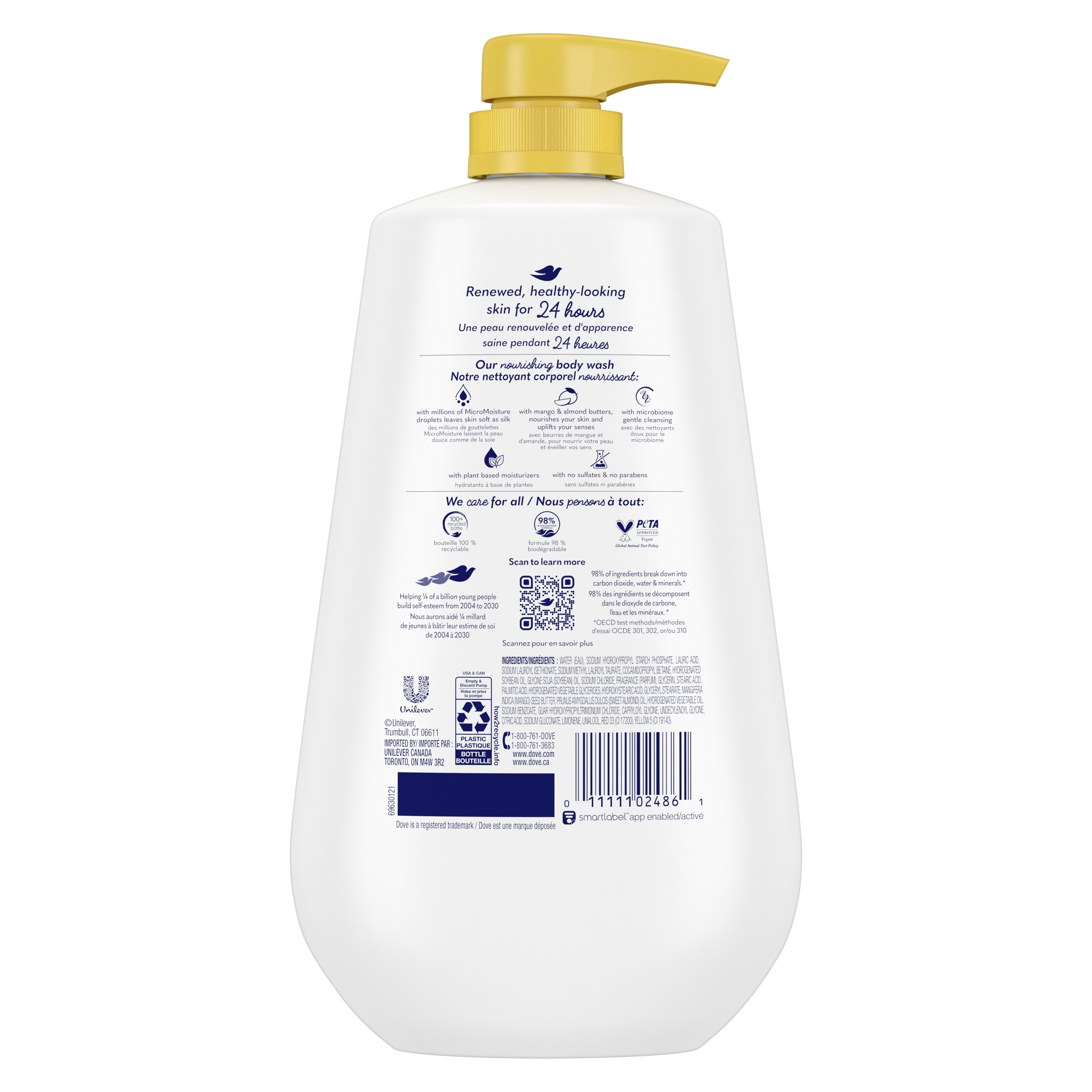 Dove, Care by Nature, Uplifting Shower Gel Mango Butter & Almond