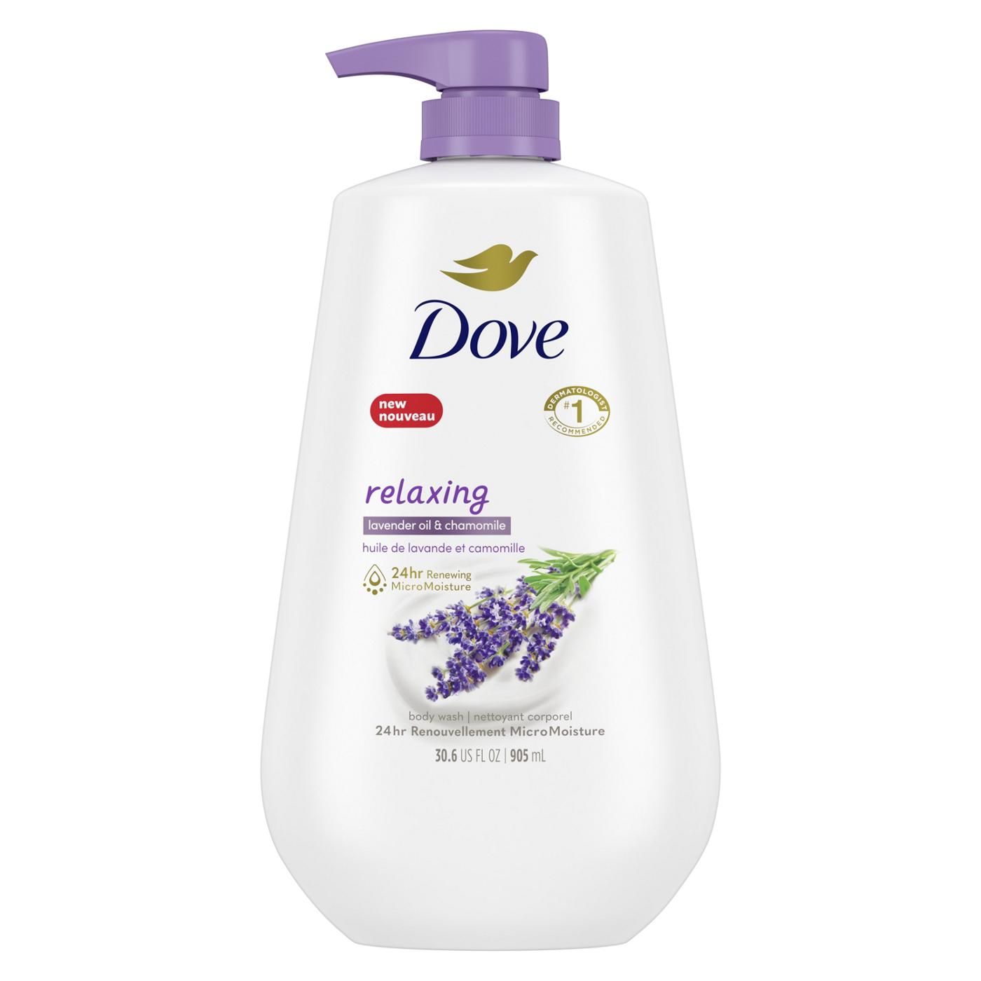 Dove Relaxing Body Wash with Pump - Lavender Oil & Chamomile; image 1 of 9