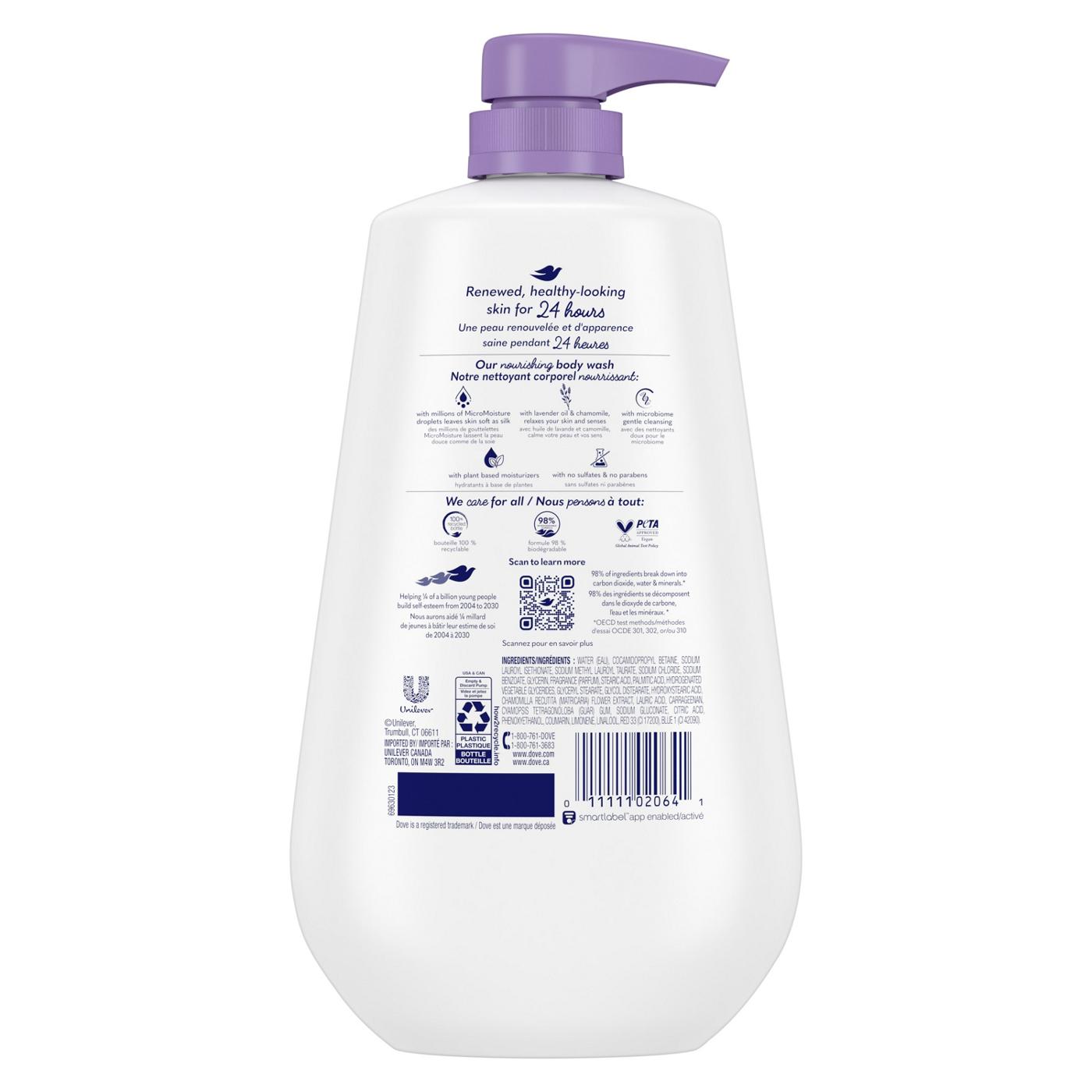 Dove Relaxing Body Wash with Pump - Lavender Oil & Chamomile; image 2 of 9