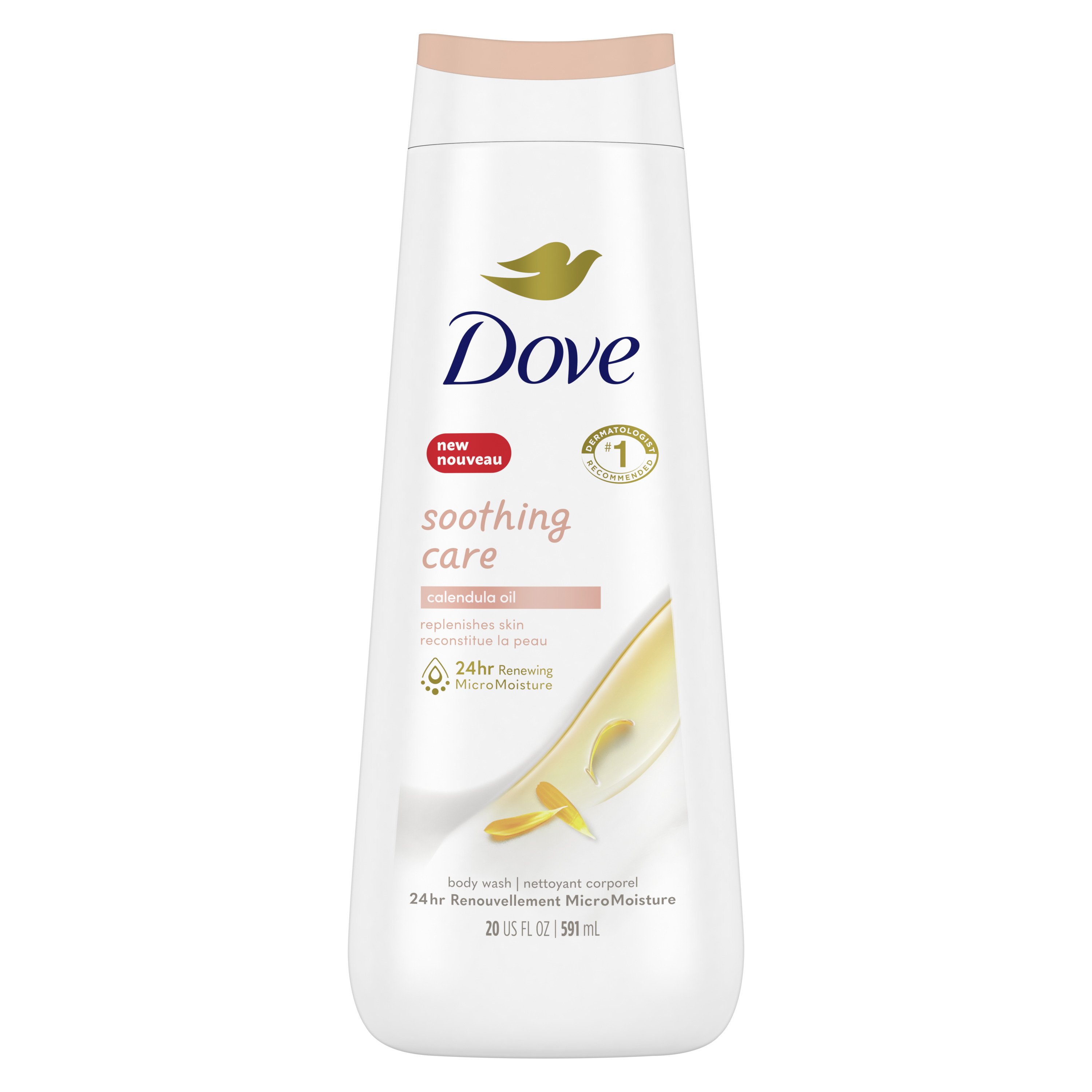 Dove Soothing Care Body Wash Calendula Oil Shop Body Wash at HEB