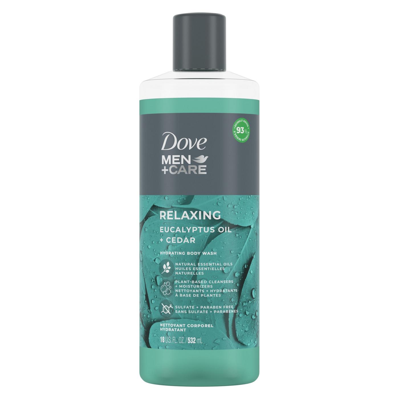 Dove Men+Care Relaxing Body Wash - Eucalyptus Oil + Cedar; image 1 of 5