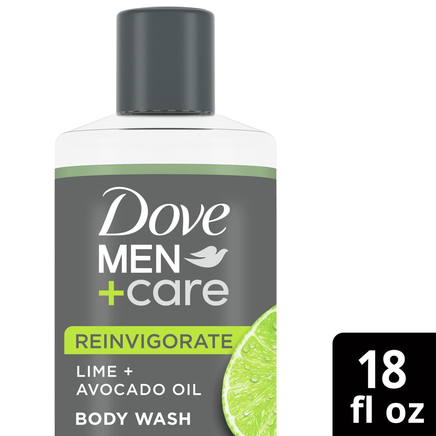 Dove Men+Care Reinvigorating Body Wash - Lime + Avocado Oil; image 4 of 8