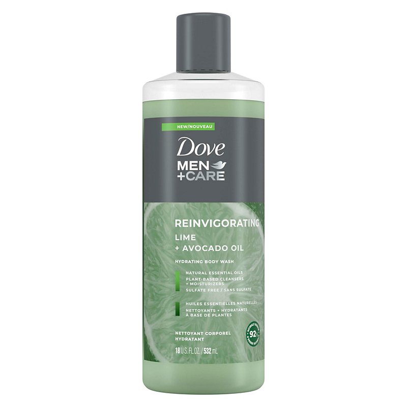 Dove Mencare Reinvigorating Lime Avocado Oil Body Wash Shop