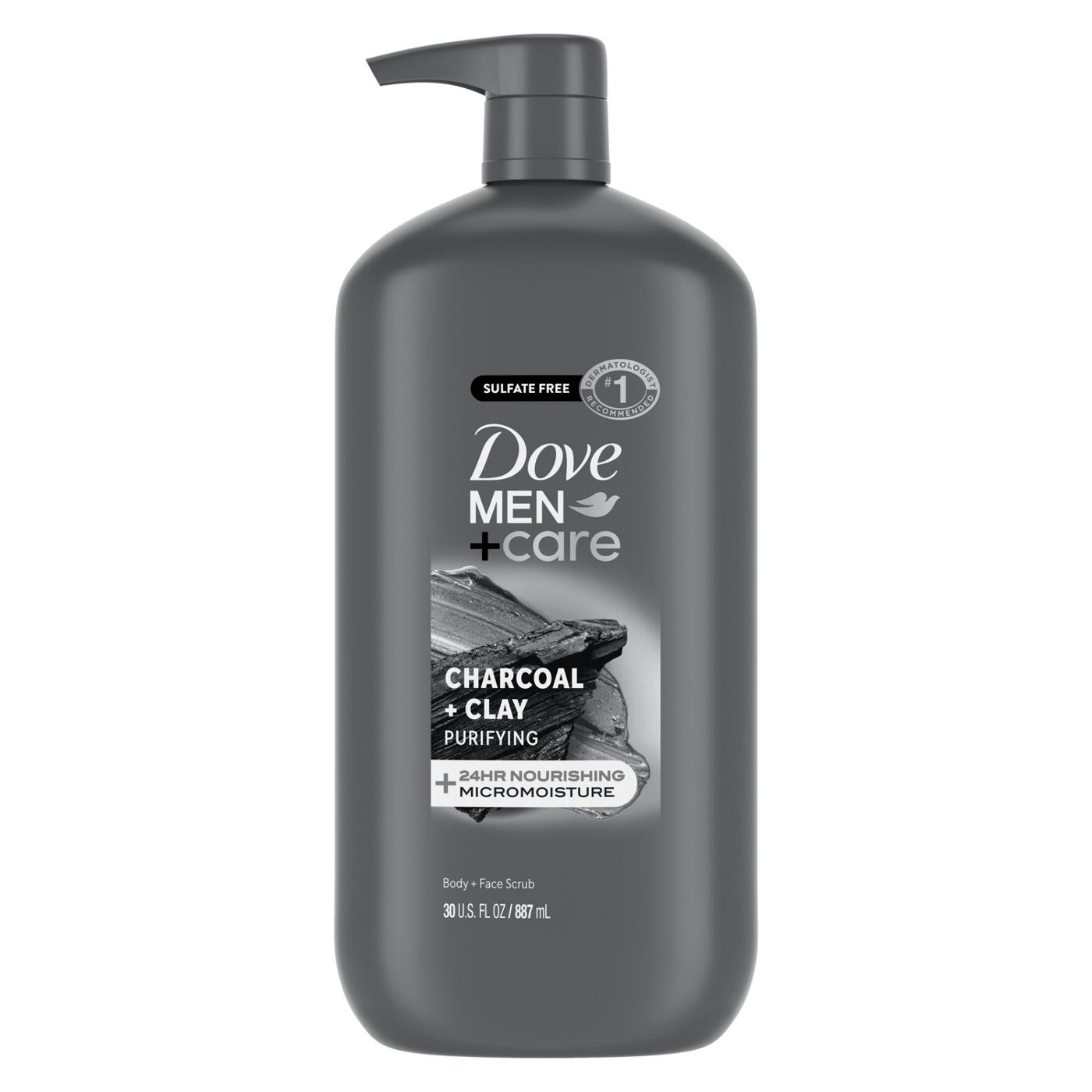 Dove Men+Care Men+Care Purifying Body and Face Wash - Charcoal & Clay; image 1 of 5