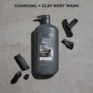 Dove Men+Care Men+Care Purifying Body and Face Wash - Charcoal & Clay, 30 oz