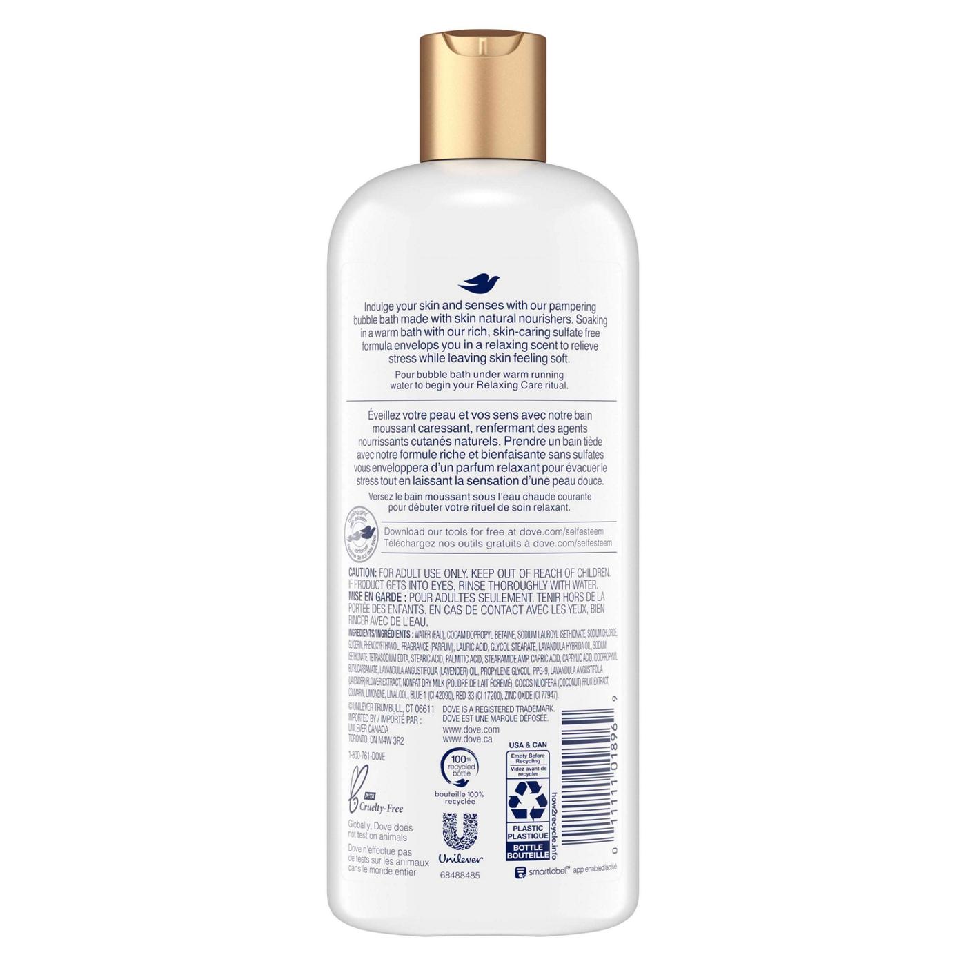 Dove Nourishing Secrets Lavender & Chamomile Bubble Bath; image 2 of 3