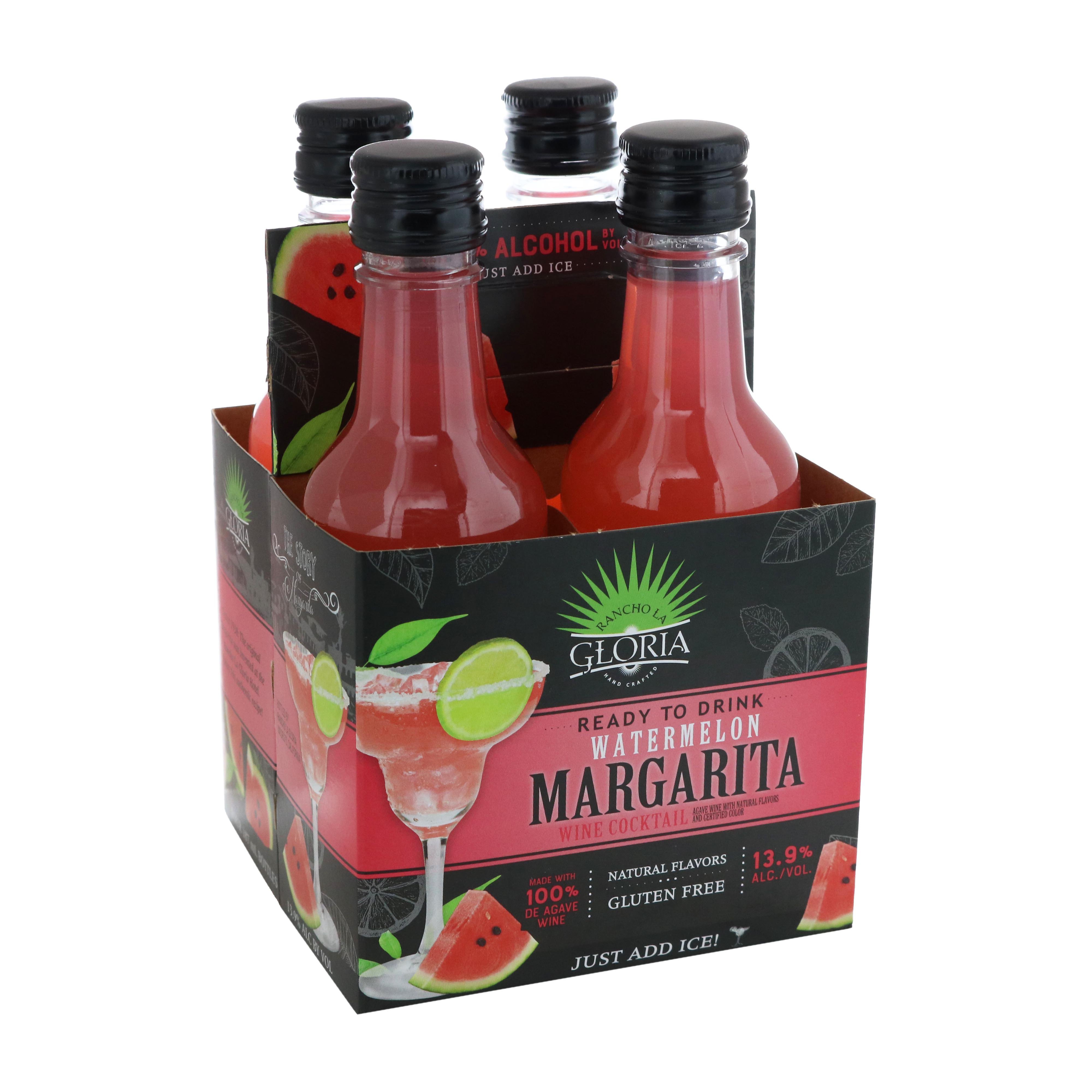 Rancho La Gloria Watermelon Margarita Wine Cocktail 187 mL Bottles ...