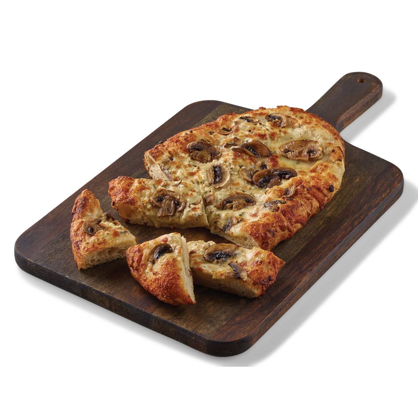 H-E-B Deli Artisan Focaccia Pizza - Mushroom, Mozzarella & Goat Cheese; image 2 of 3