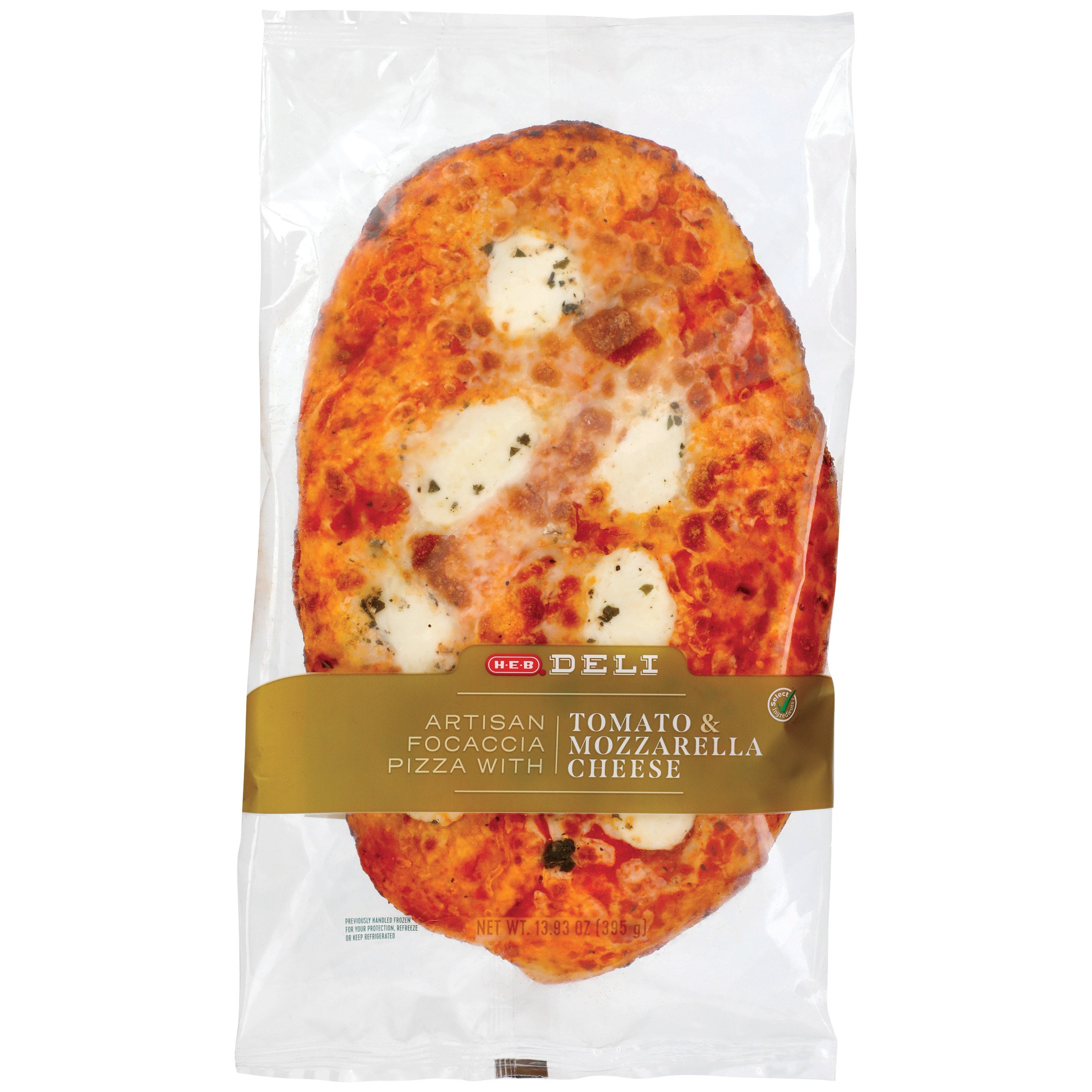 H-E-B Deli Artisan Focaccia Pizza - Tomato & Mozzarella - Shop Pizza at ...