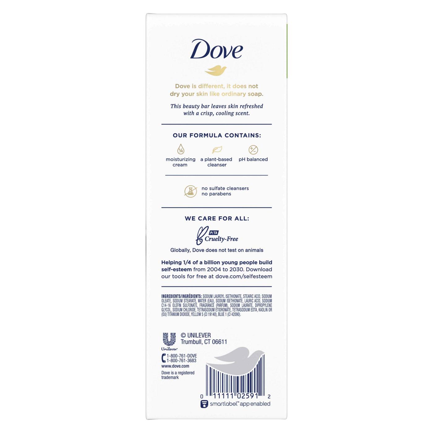 Dove Skin Care Beauty Bar Cucumber and Green Tea; image 2 of 3