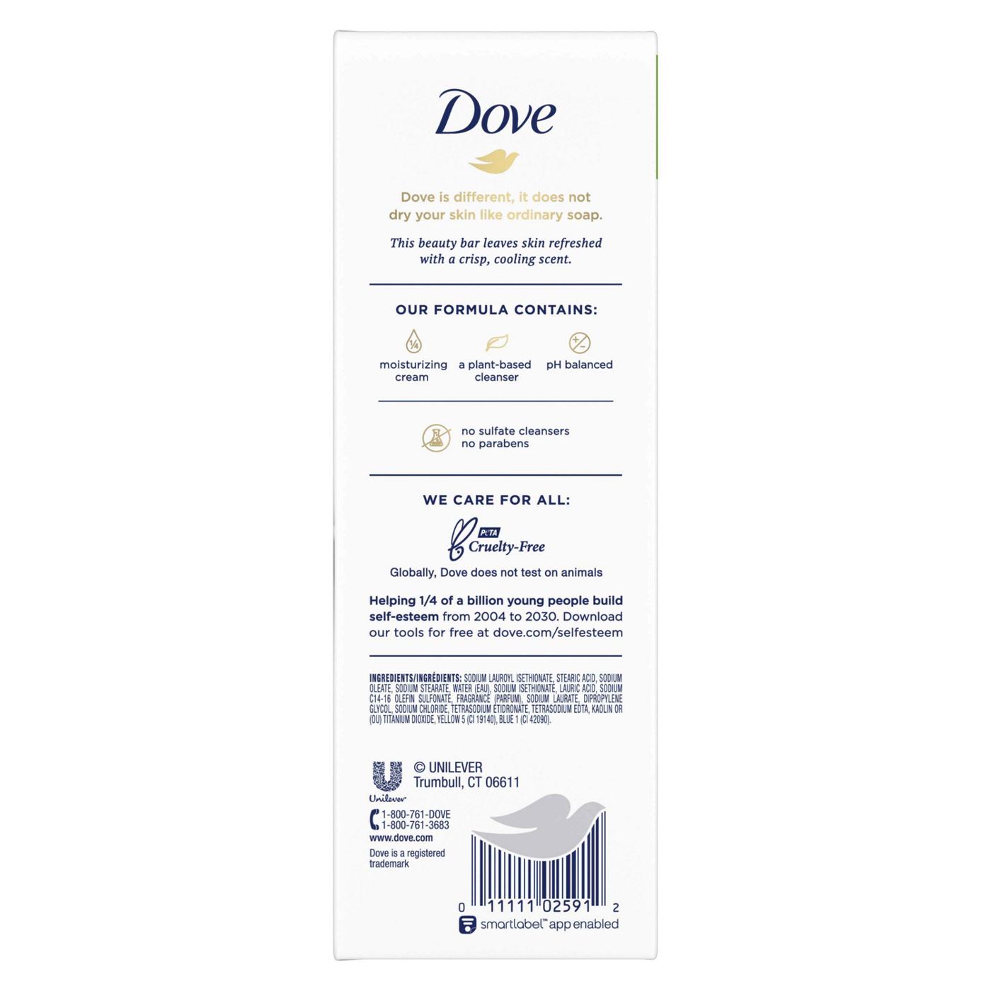 Dove Skin Care Beauty Bar Cucumber and Green Tea; image 2 of 2