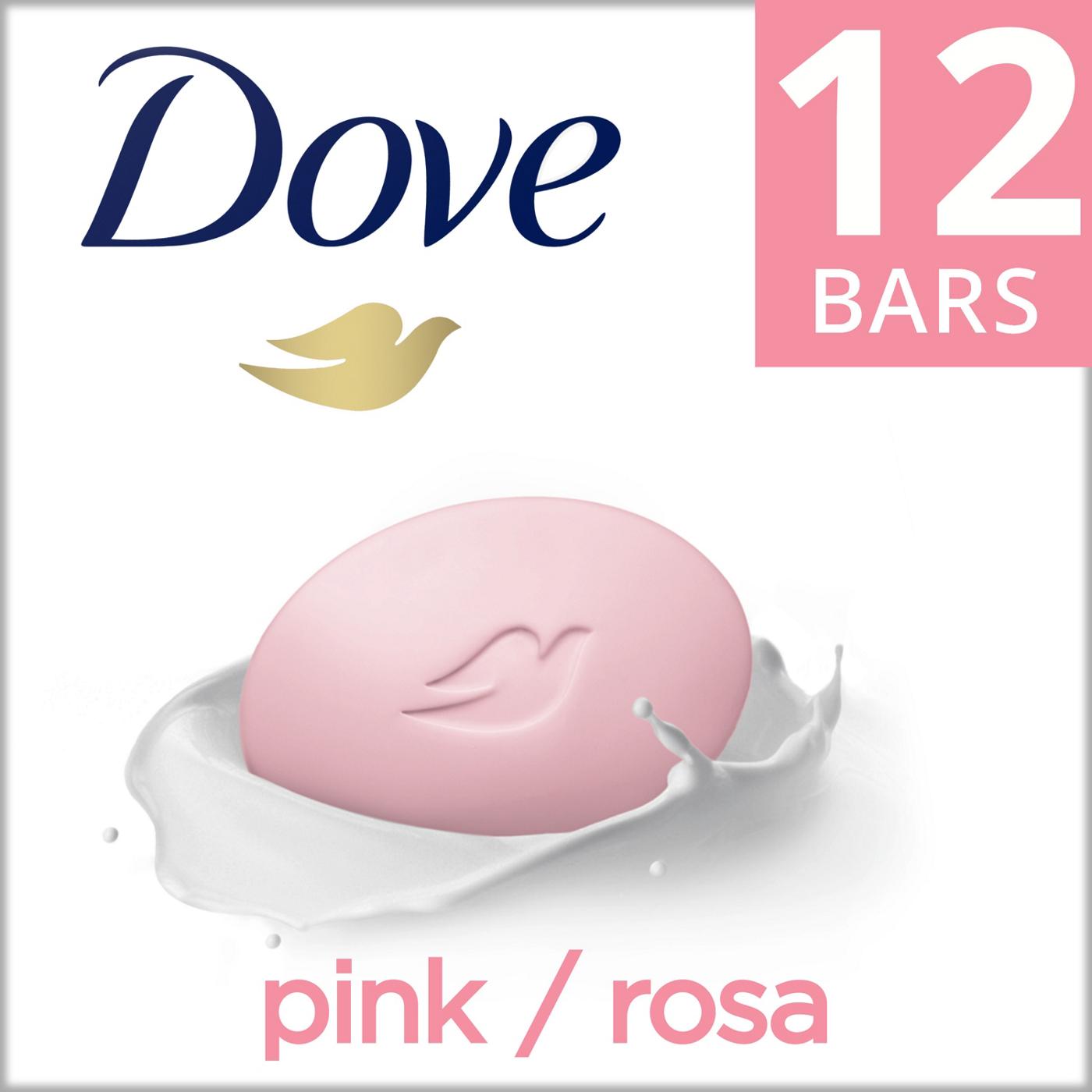 Dove Beauty Bar Gentle Skin Cleanser Pink; image 3 of 6