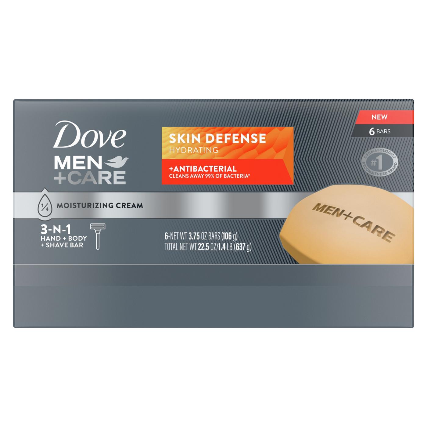 Dove Men+Care Soap Bar Skin Defense 6 Count; image 5 of 5
