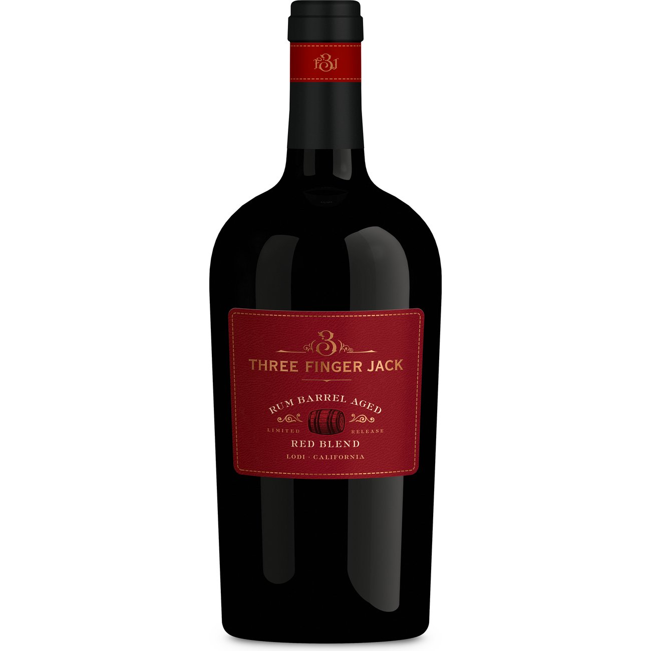Three Finger Jack Rum Barrel Aged Red Blend, 750 mL