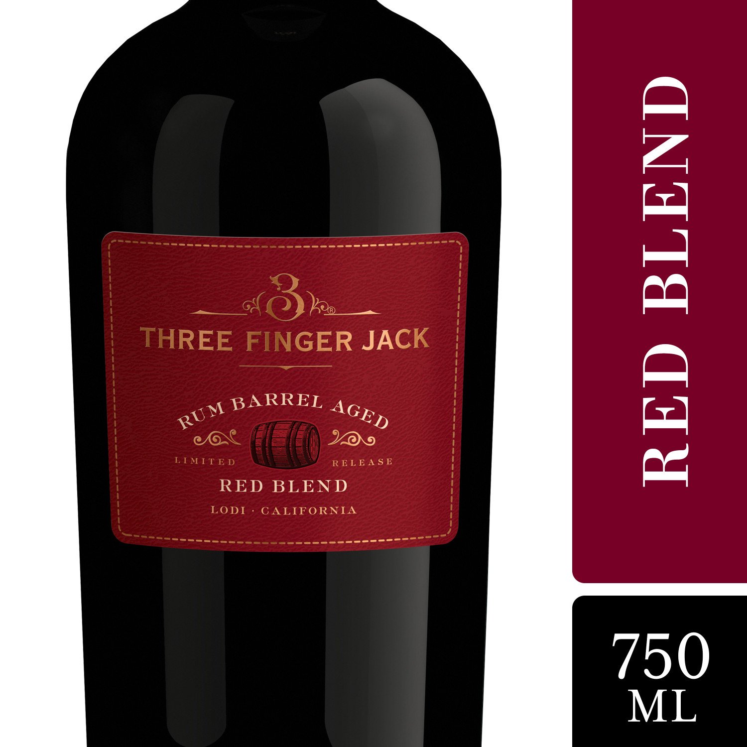 2020 Three Finger Jack Rum Barrel Aged Red Blend