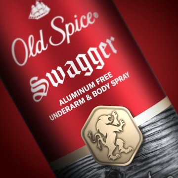 Old Spice Men's Aluminum Free Deodorant Dry Body Spray, Swagger, 24/7 Odor Protection