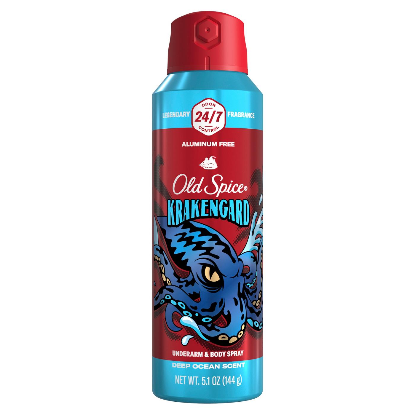 Old Spice Men's Aluminum Free Body Spray - Krakengard; image 9 of 10