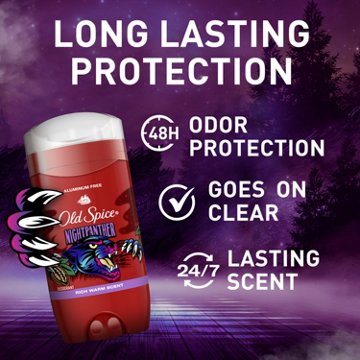 Old Spice Aluminum Free Deodorant for Men, Nightpanther, Rich Warm