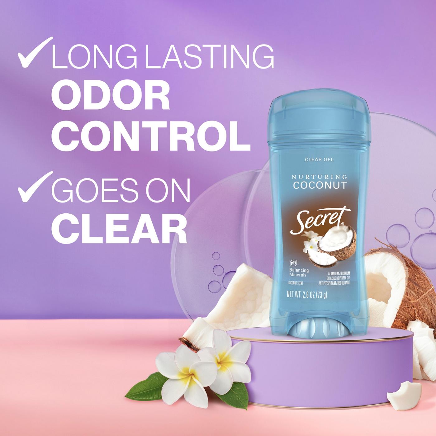 Secret 48 Hr Antiperspirant Deodorant Gel - Coconut; image 3 of 10