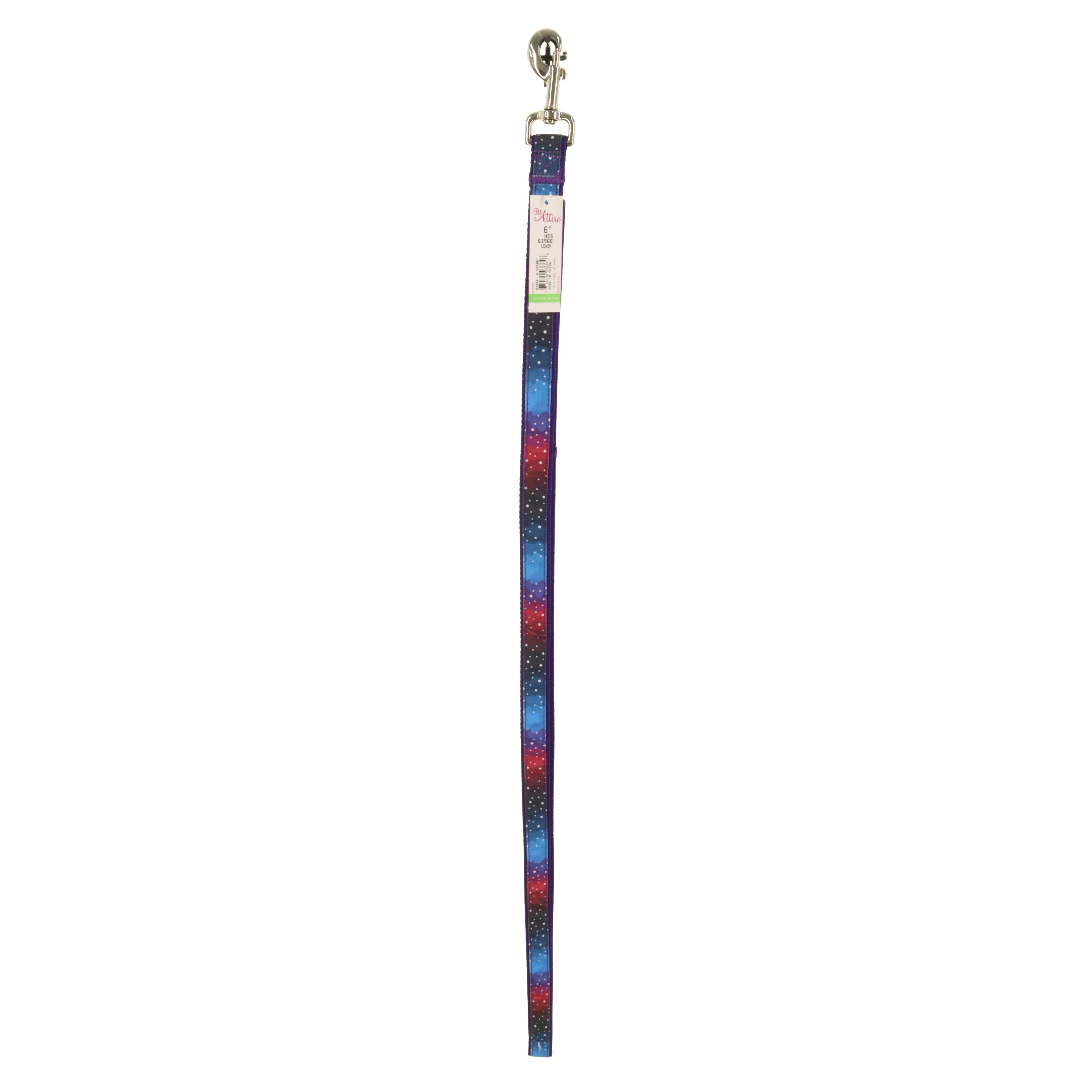 Pet Attire Canvas Ribbon 6 Ft Leash Galaxy Shop Leashes at HEB
