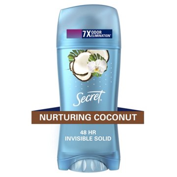 Secret 48 Hr Invisible Solid Antiperspirant - Coconut