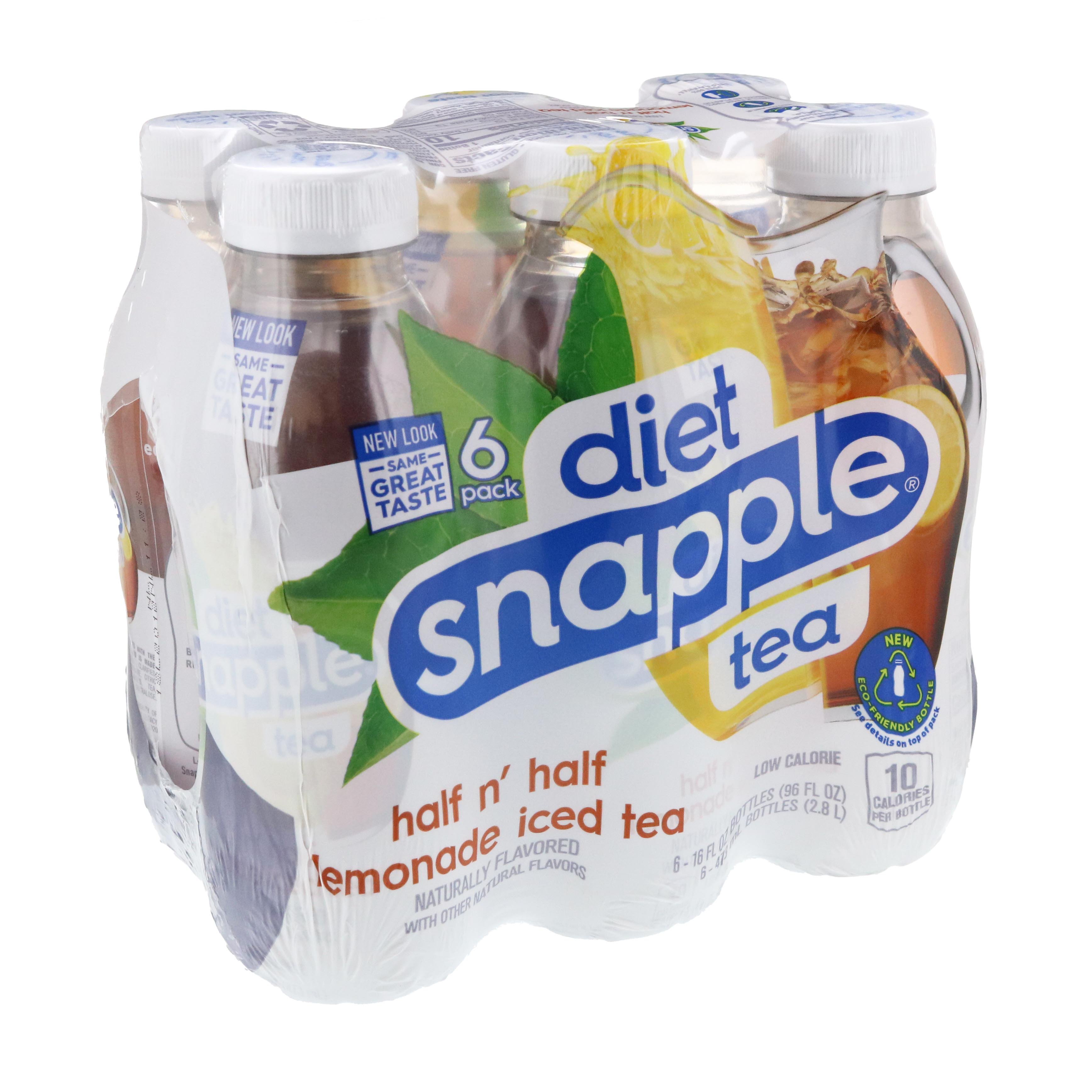 Snapple Diet Snapple Half N Half Lemonade Iced Tea 16 Oz Bottles Shop Tea At H E B