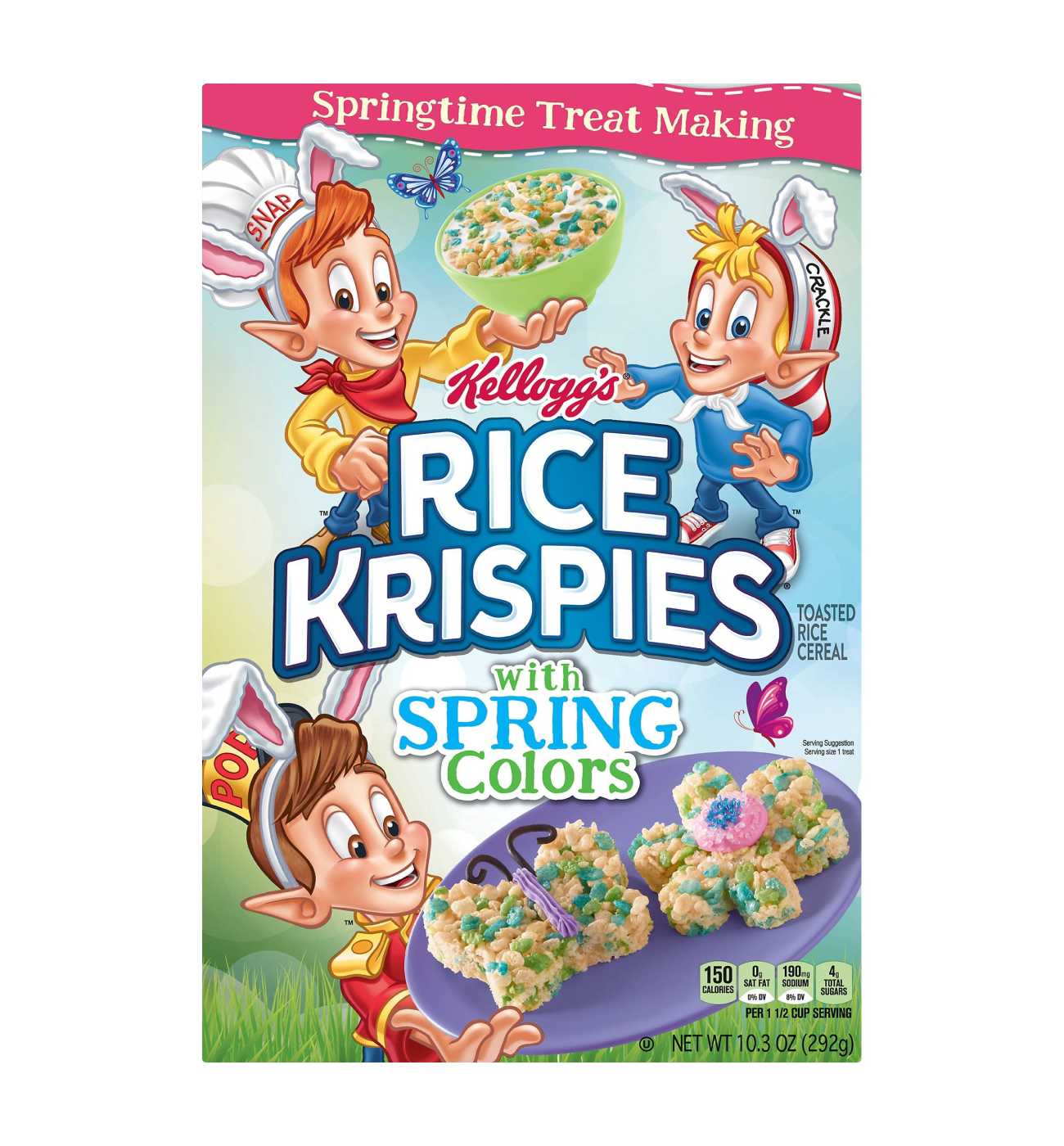 Kellogg's Rice Krispies Breakfast Cereal, Original with Spring Colors; image 1 of 5