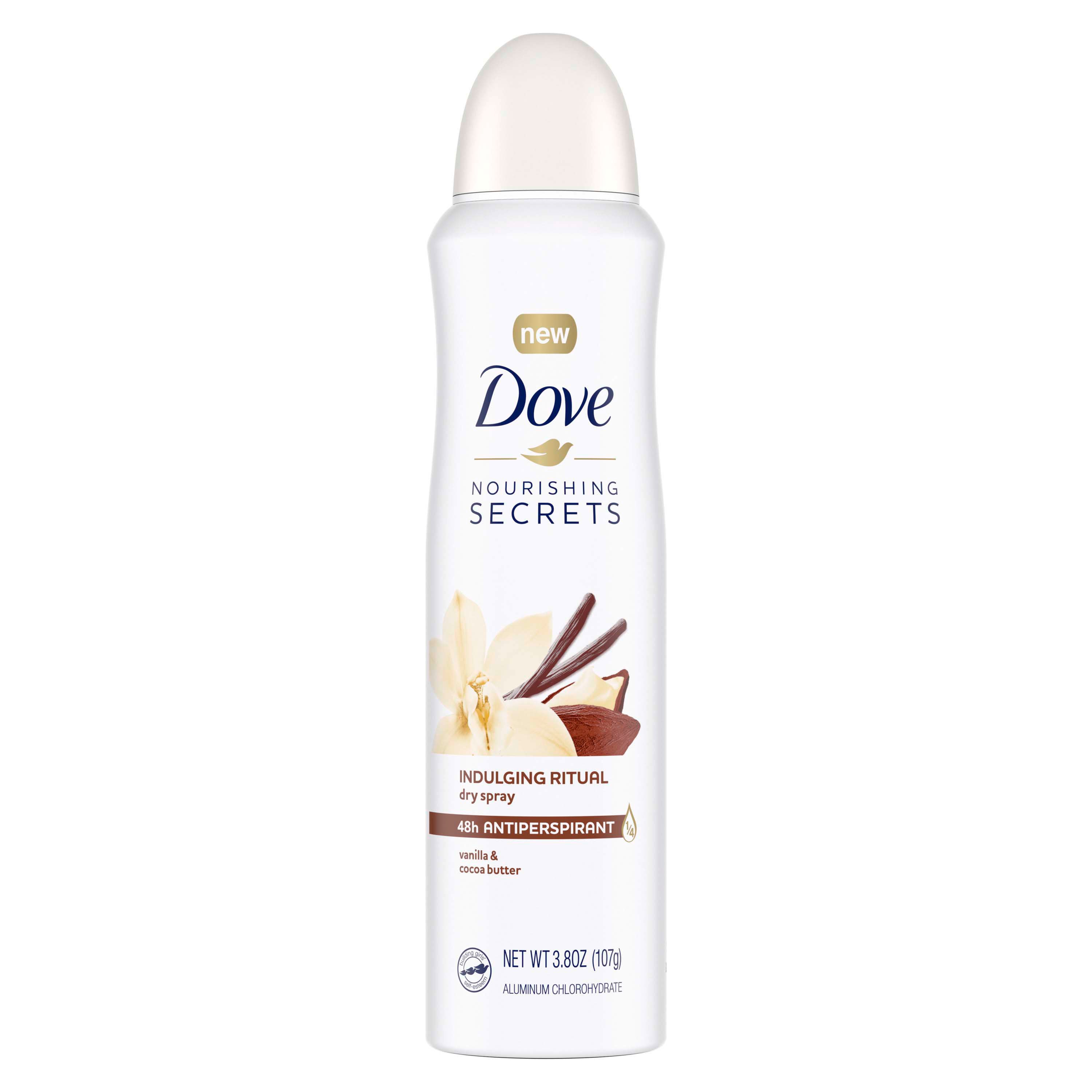 Dove Nourishing Secrets Vanilla & Cocoa Butter Dry Spray Antiperspirant