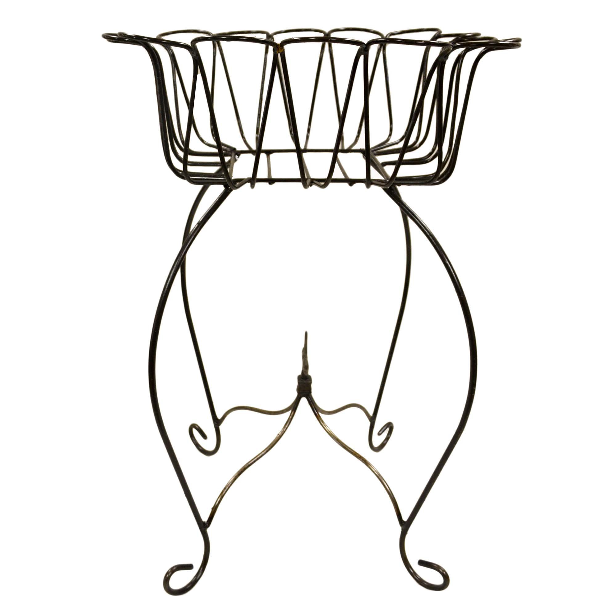 Creative Decor Sourcing Extra Large Metal Square Basket Plant Stand