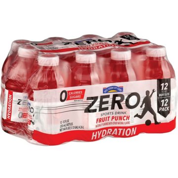 Hill Country Fare Fruit Punch Zero Sports Drink 12 pk Bottles, 12 oz