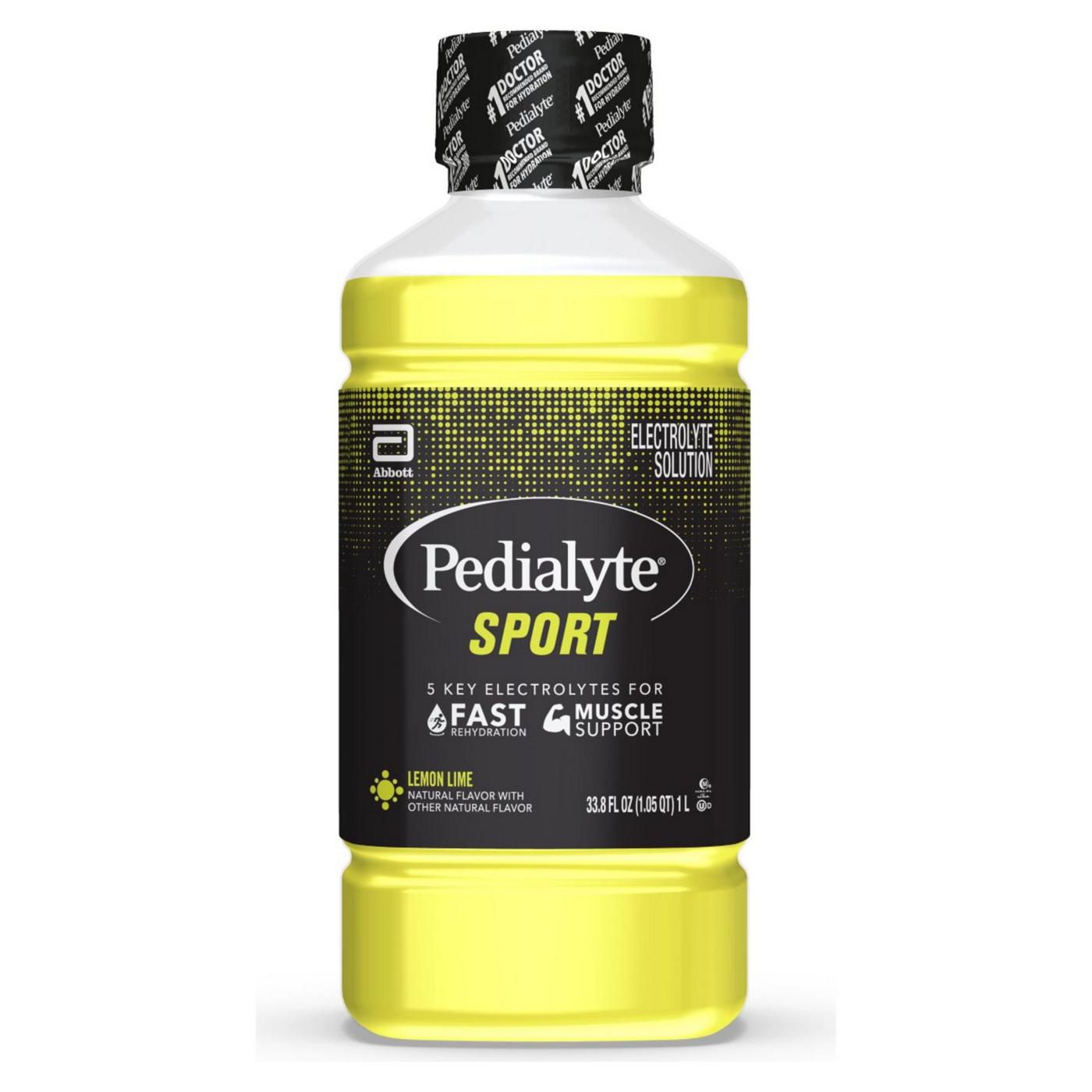 Pedialyte Sport Electrolyte Solution - Lemon Lime; image 1 of 9
