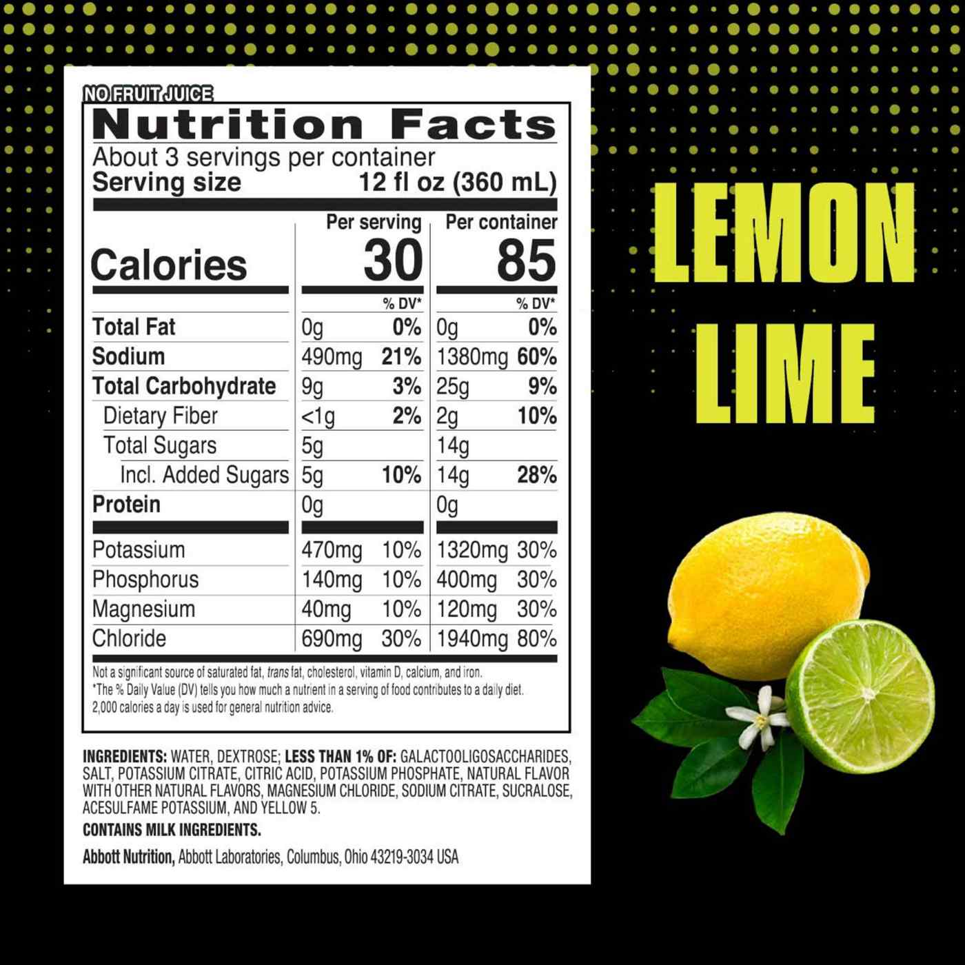 Pedialyte Sport Electrolyte Solution - Lemon Lime; image 5 of 9