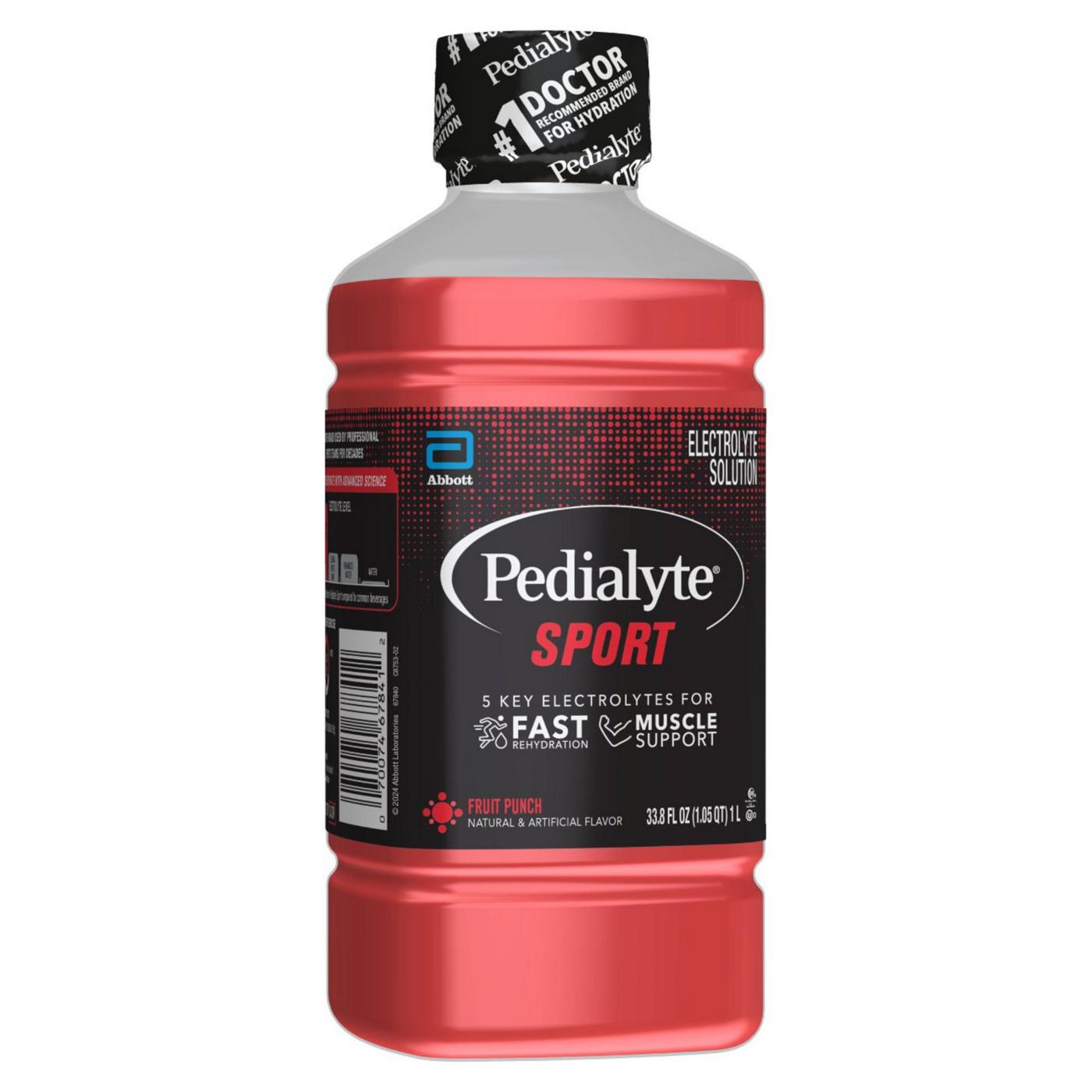 Pedialyte Sport Electrolyte Solution - Fruit Punch; image 2 of 12