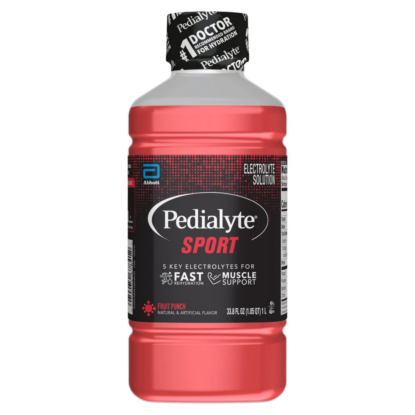 Pedialyte Sport Electrolyte Solution - Fruit Punch; image 1 of 12