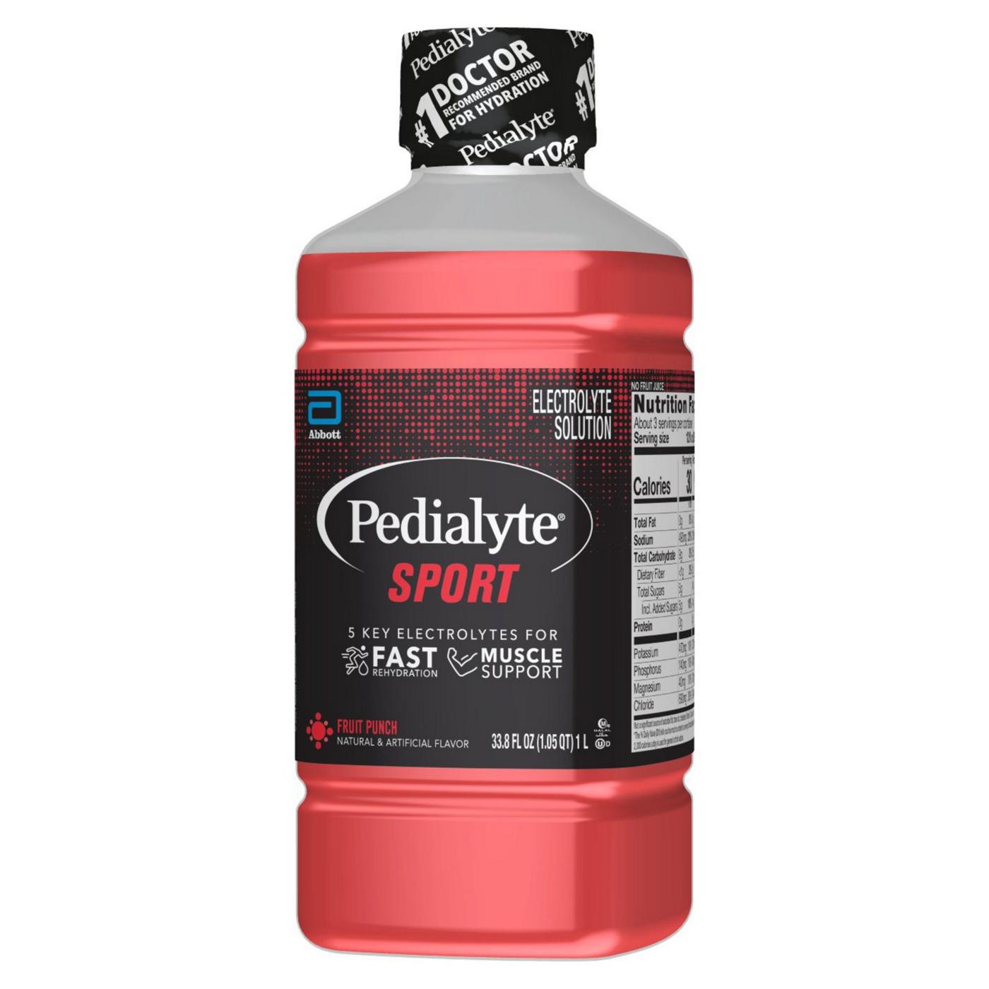 Pedialyte Sport Electrolyte Solution - Fruit Punch; image 9 of 12