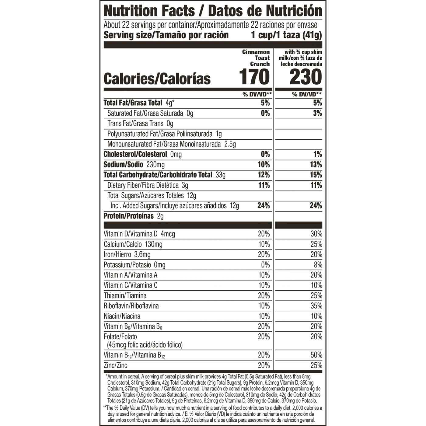 General Mills Cinnamon Toast Crunch Cereal Bag; image 4 of 6