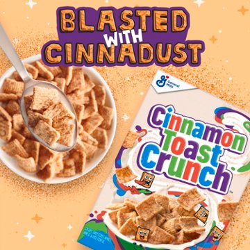 General Mills Cinnamon Toast Crunch Cereal Bag, 32 oz