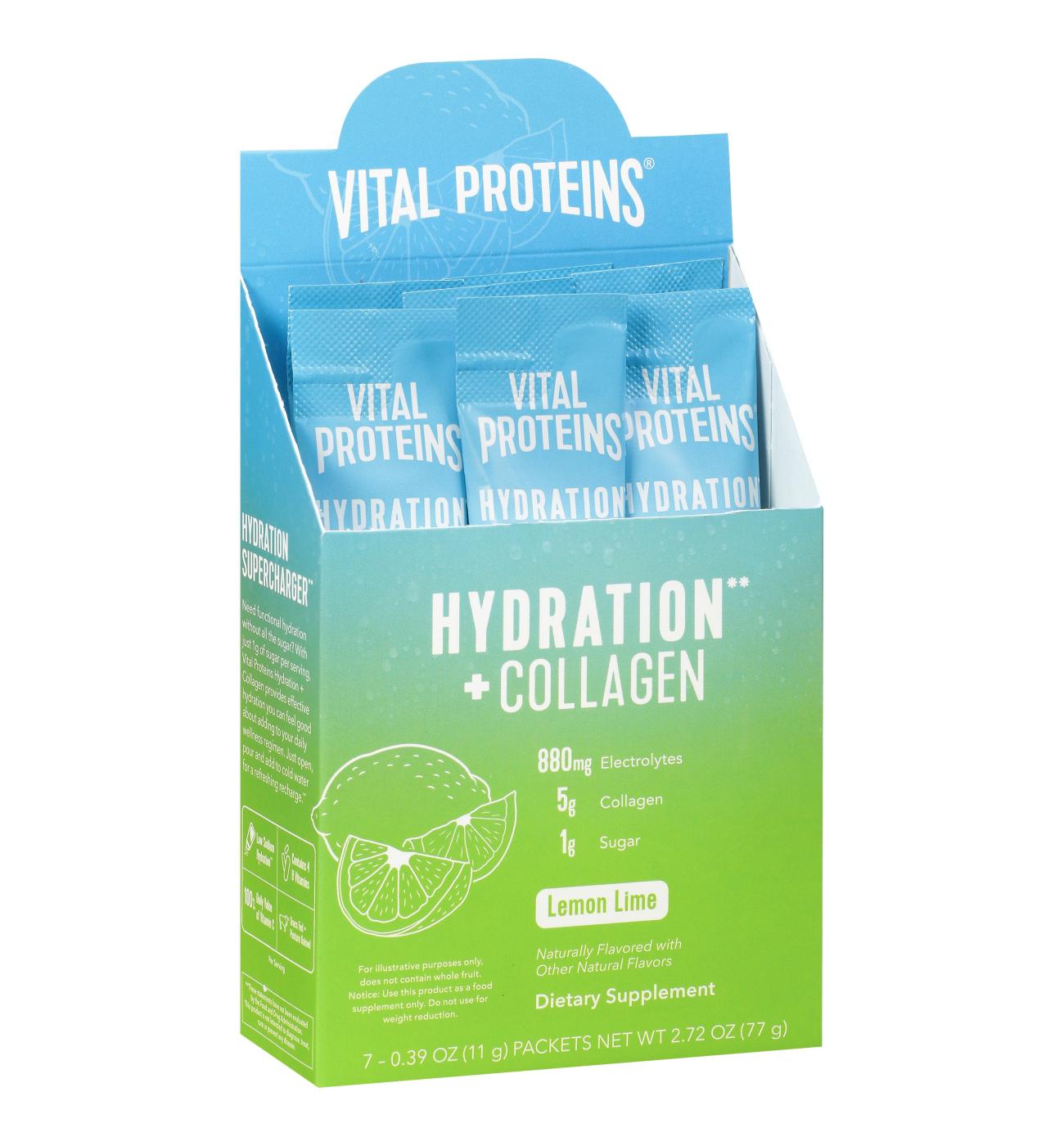 Vital Proteins Hydration + Collagen Lemon Lime Packets; image 2 of 2