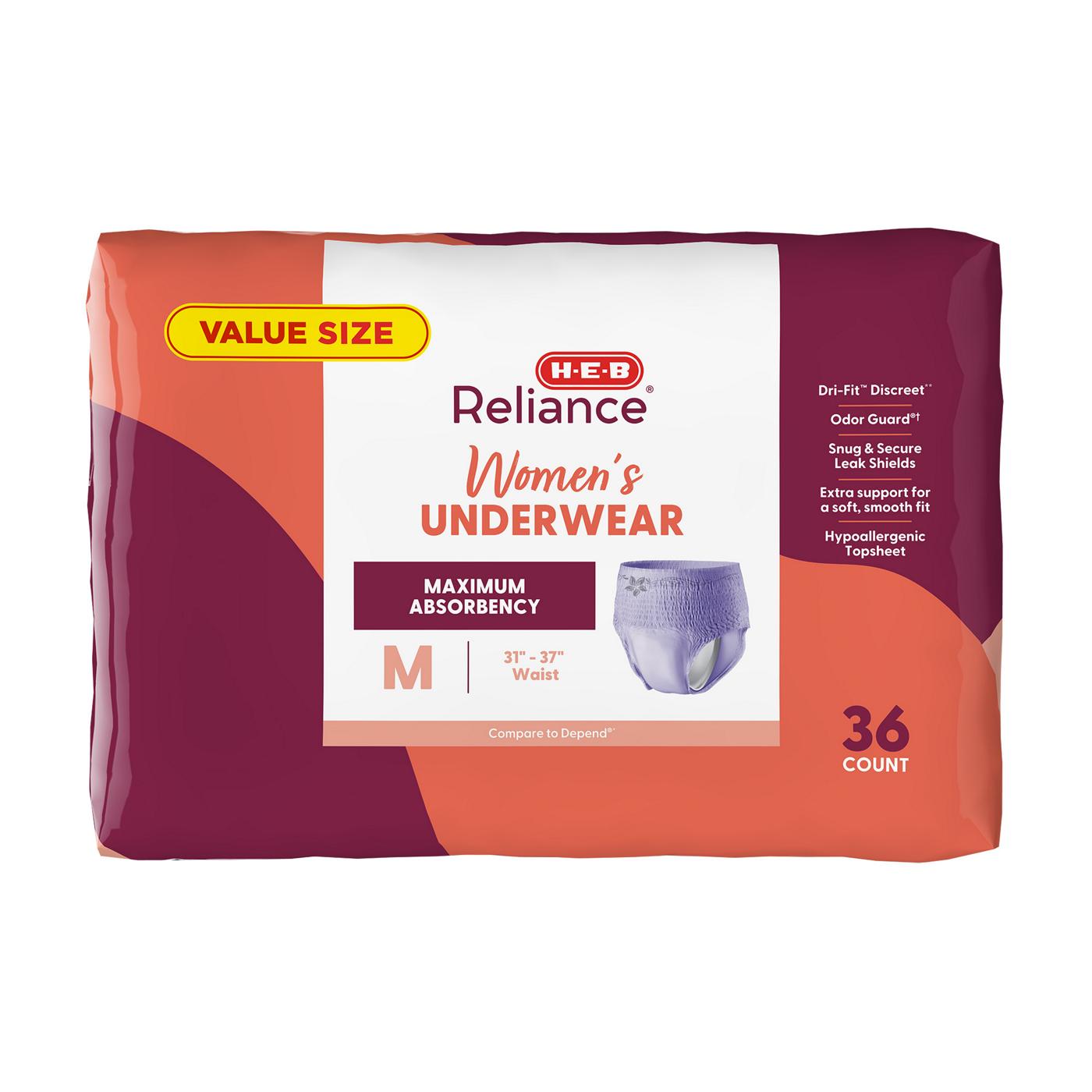 H-E-B Reliance Women's Underwear Medium; image 4 of 8