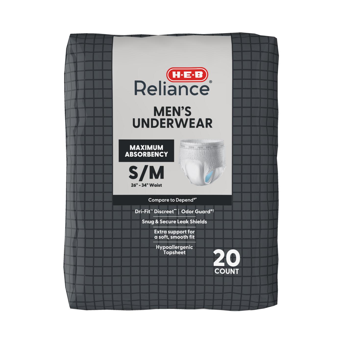 H-E-B Reliance Men's Underwear Small/Medium; image 4 of 8