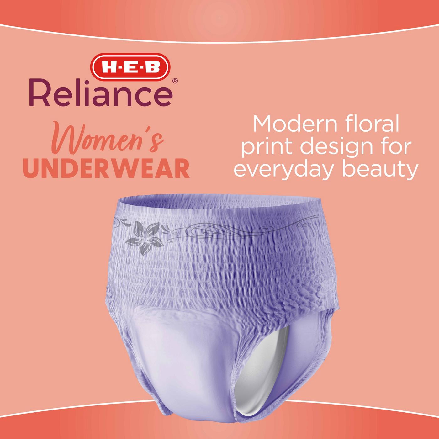 H-E-B Reliance Dri-Fit Discreet Women's Incontinence & Postpartum Underwear - Small; image 5 of 8