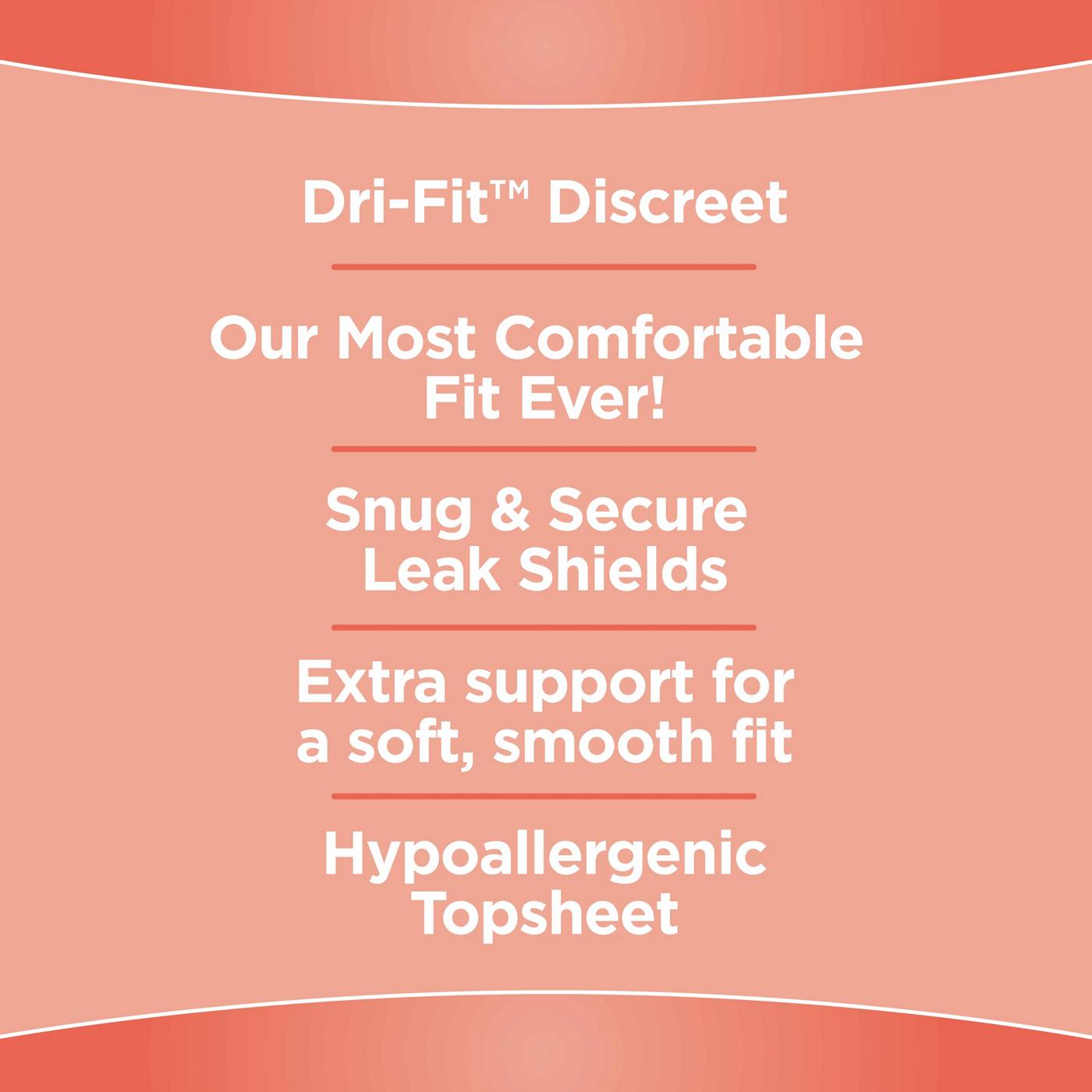 H-E-B Reliance Dri-Fit Discreet Women's Incontinence & Postpartum Underwear - Small; image 6 of 8