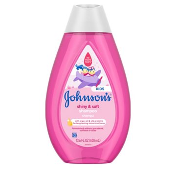 Johnson's Kids Shiny & Soft Tear-Free Shampoo + Argan Oil, 13.6 oz