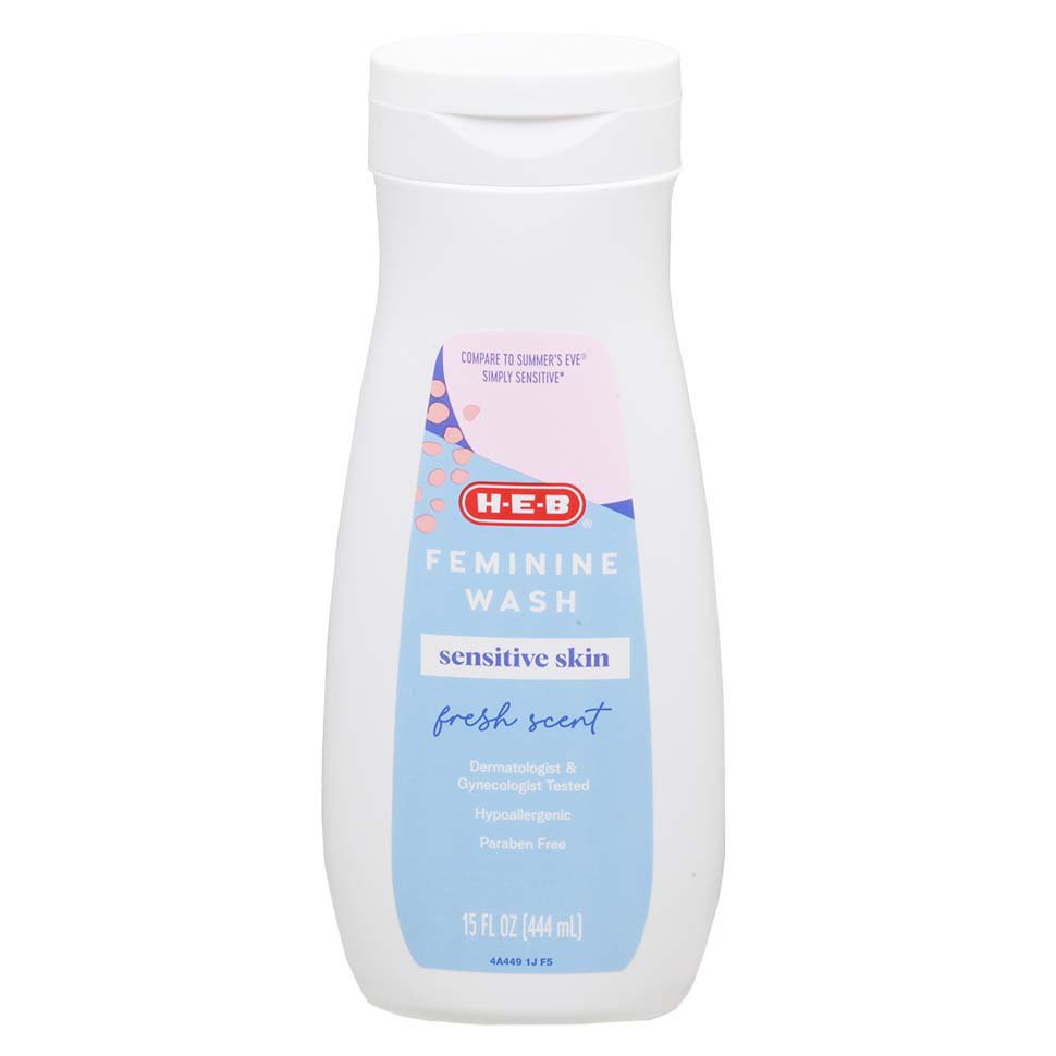 HEB Feminine Wash Sensitive Skin Fresh Scent Shop Wipes & washes at