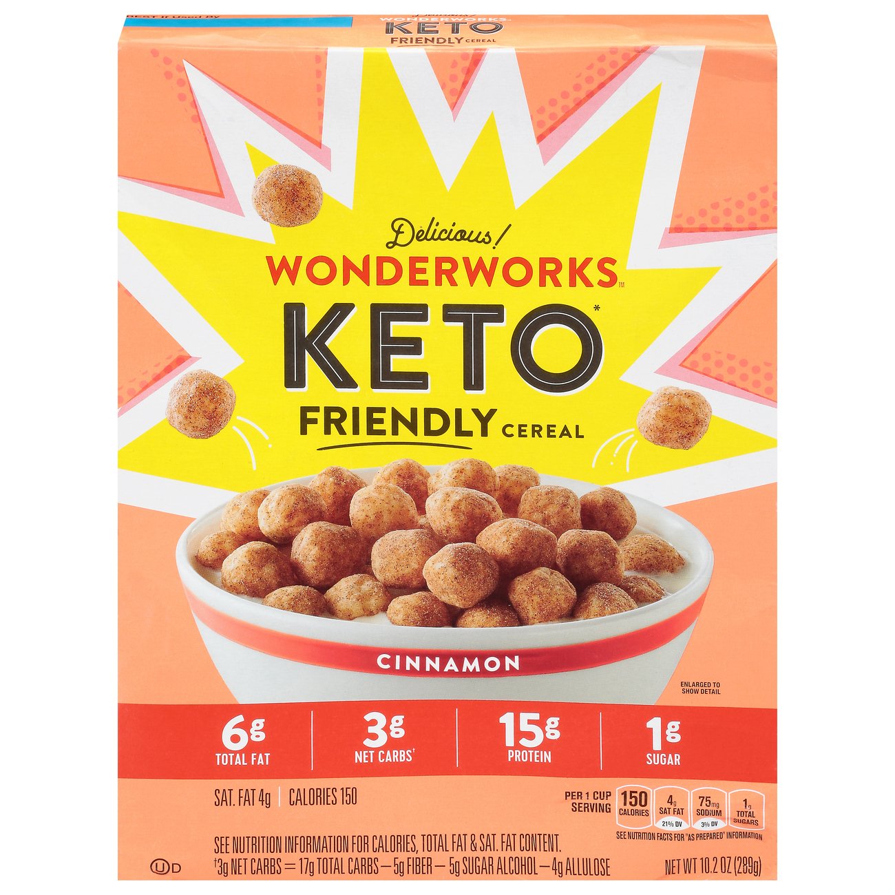 General Mills Wonderworks Keto Friendly Cinnamon Cereal - Shop Cereal ...