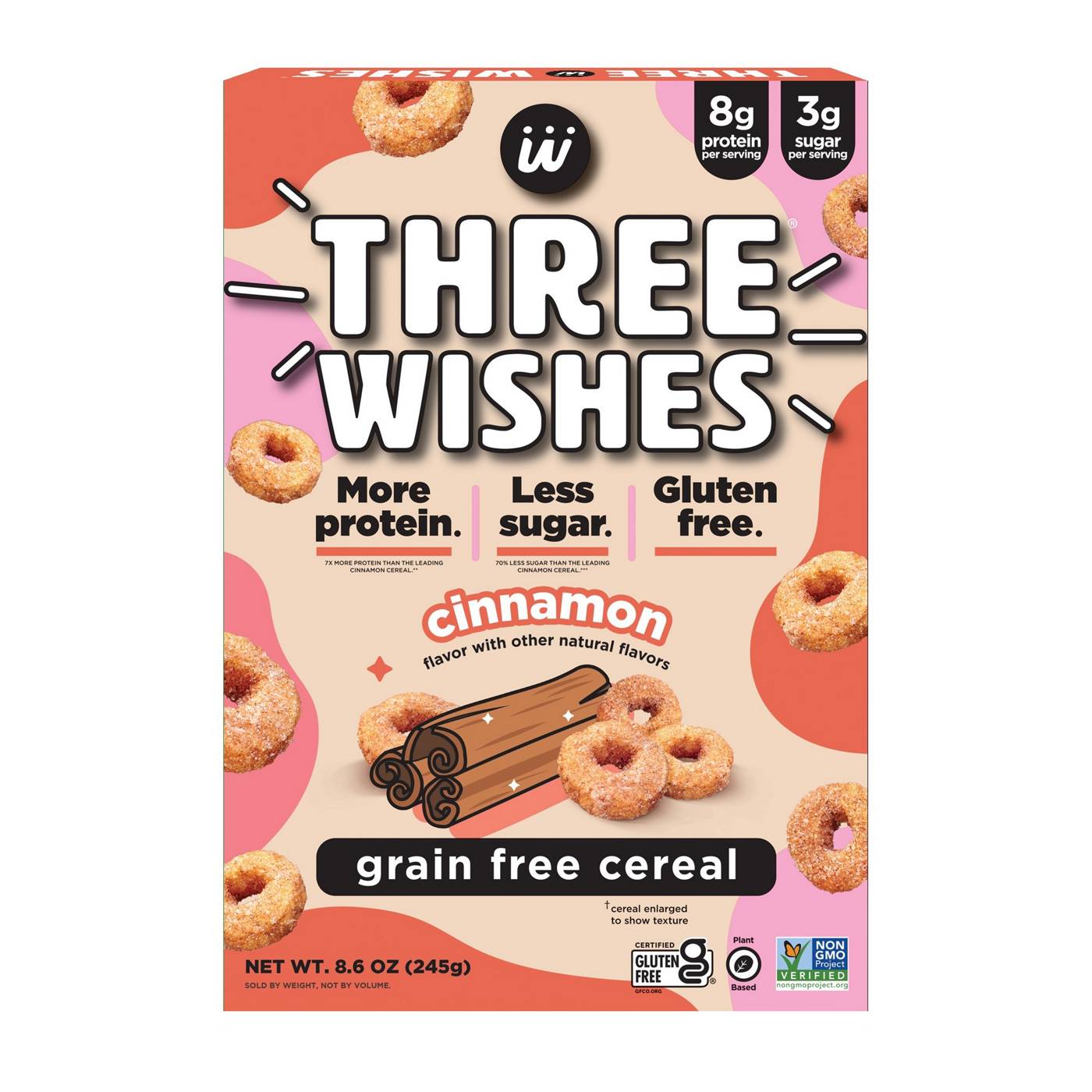 Three Wishes Grain Free Cinnamon Cereal; image 1 of 3