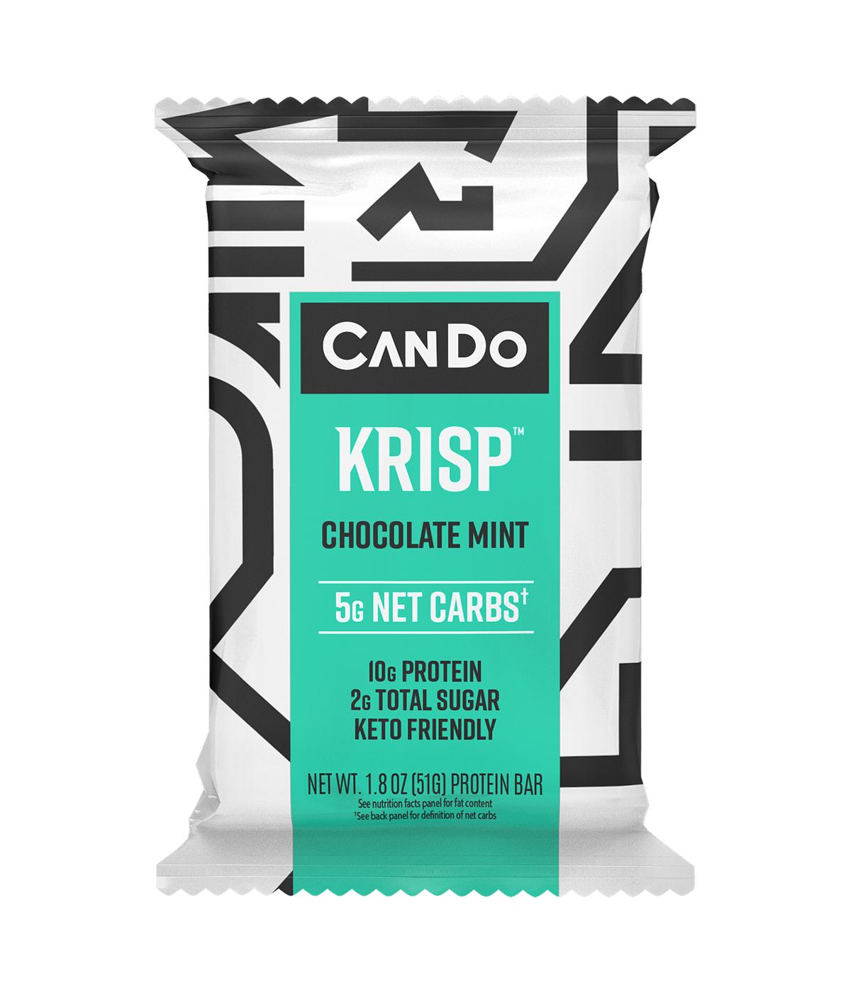CanDo Krisp 10g Protein Bar - Chocolate Mint; image 1 of 2