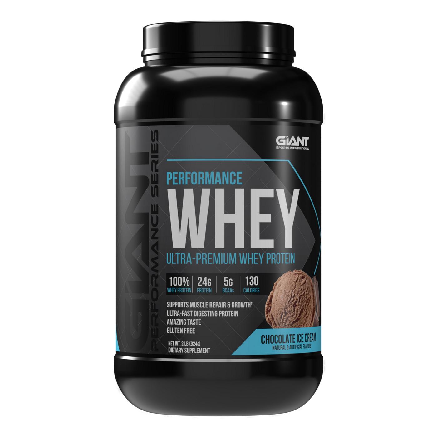 Giant Performance Series Whey Protein Chocolate Ice Cream; image 1 of 3